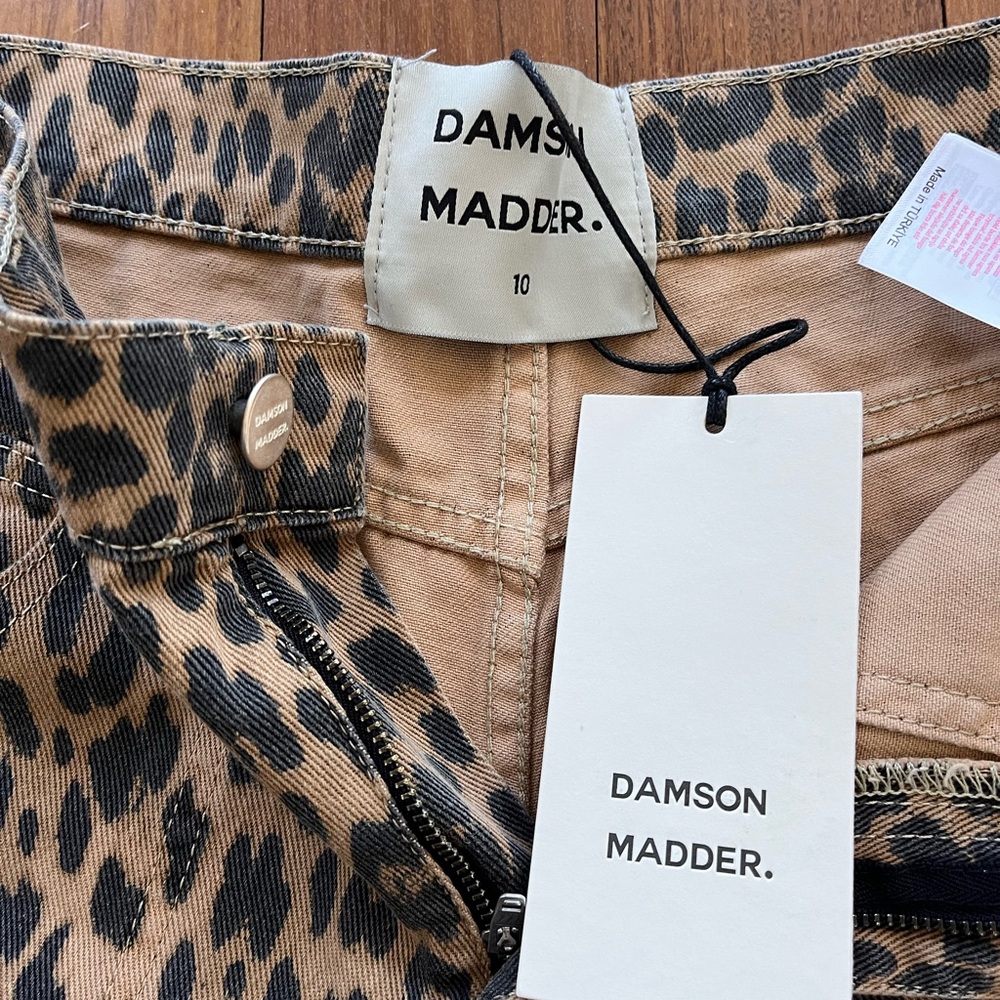 NWT damson madder leopard jeans